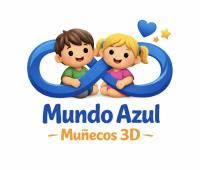 Mundo azul muñecos 3D