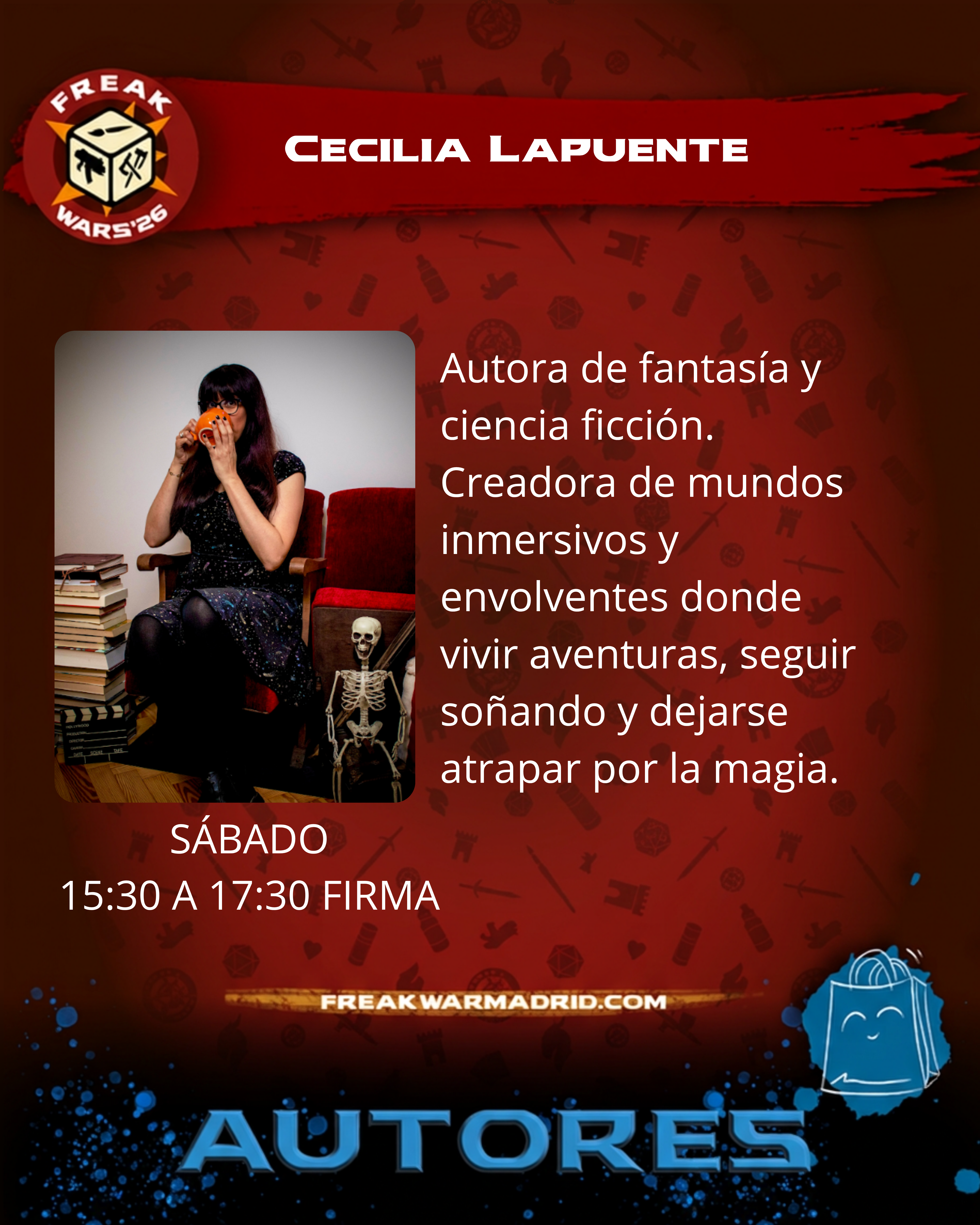 Firma de libros: Kherberos de Cecilia Lapuente