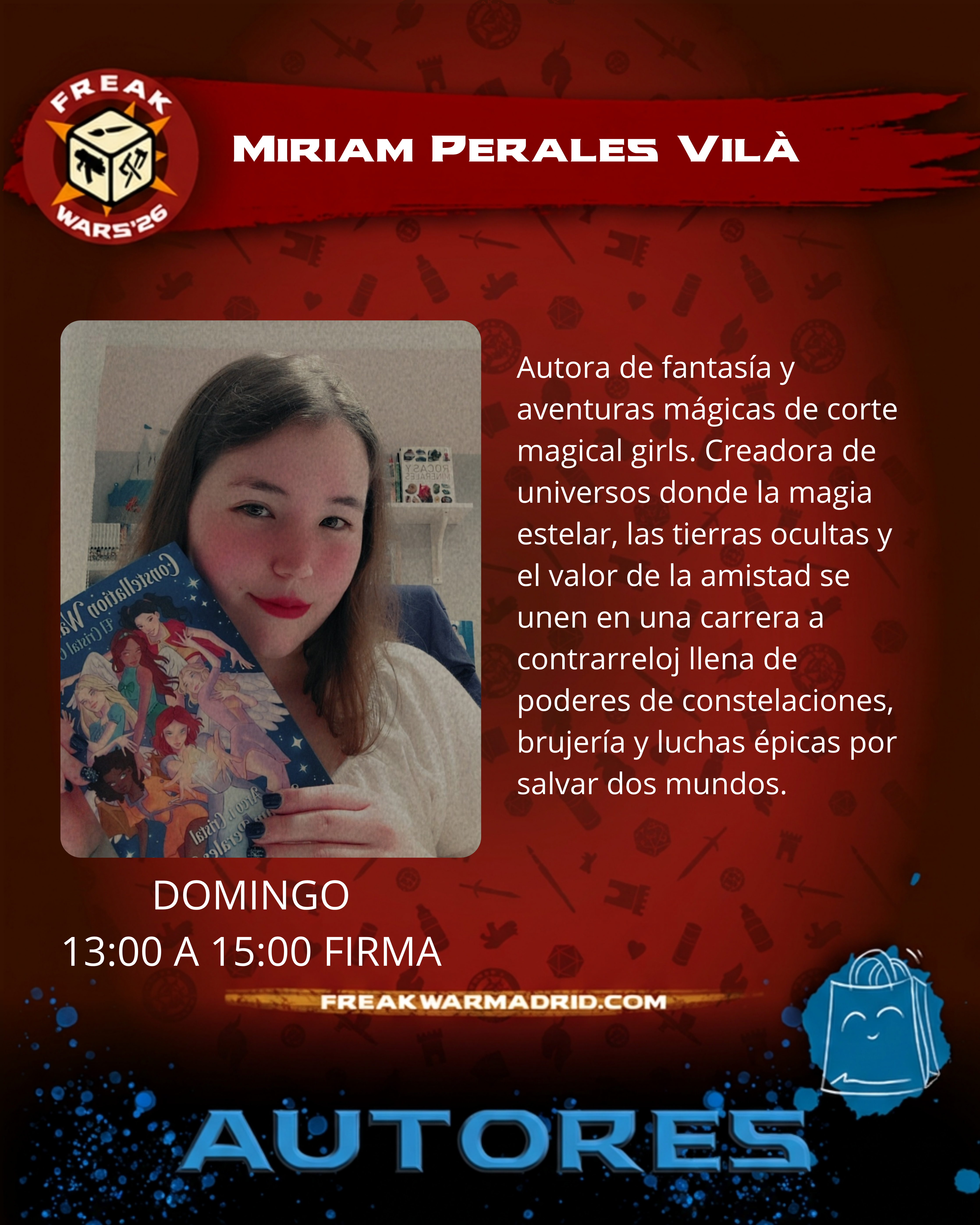 Firma de libros: Constellation Warriors de Miriam Perales Vilà