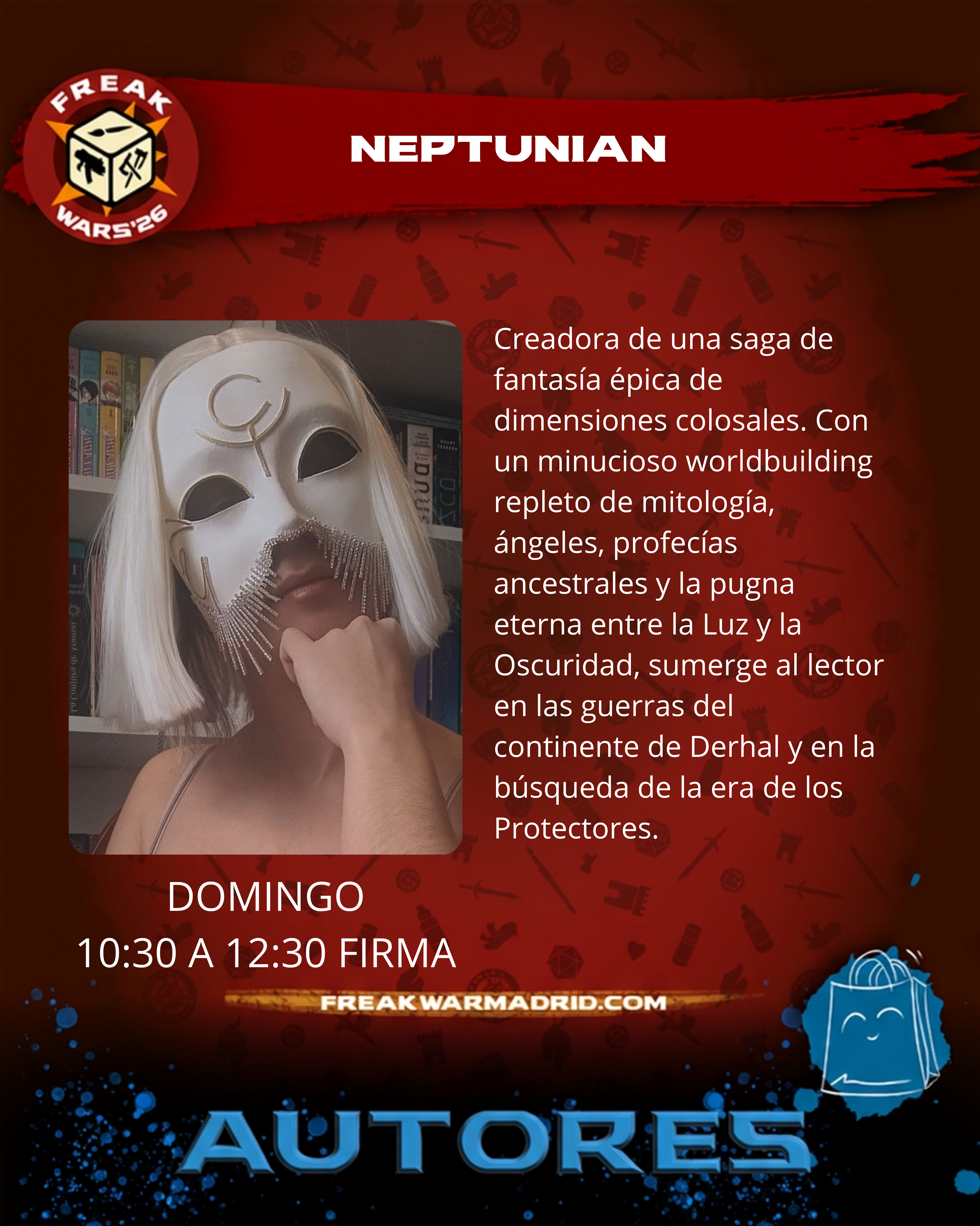 Firma de libros: El lamento del rayo de Neptunian